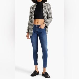 ACNE STUDIOS BLÅ KONST Cropped mid-rise skinny jeans, Size 26